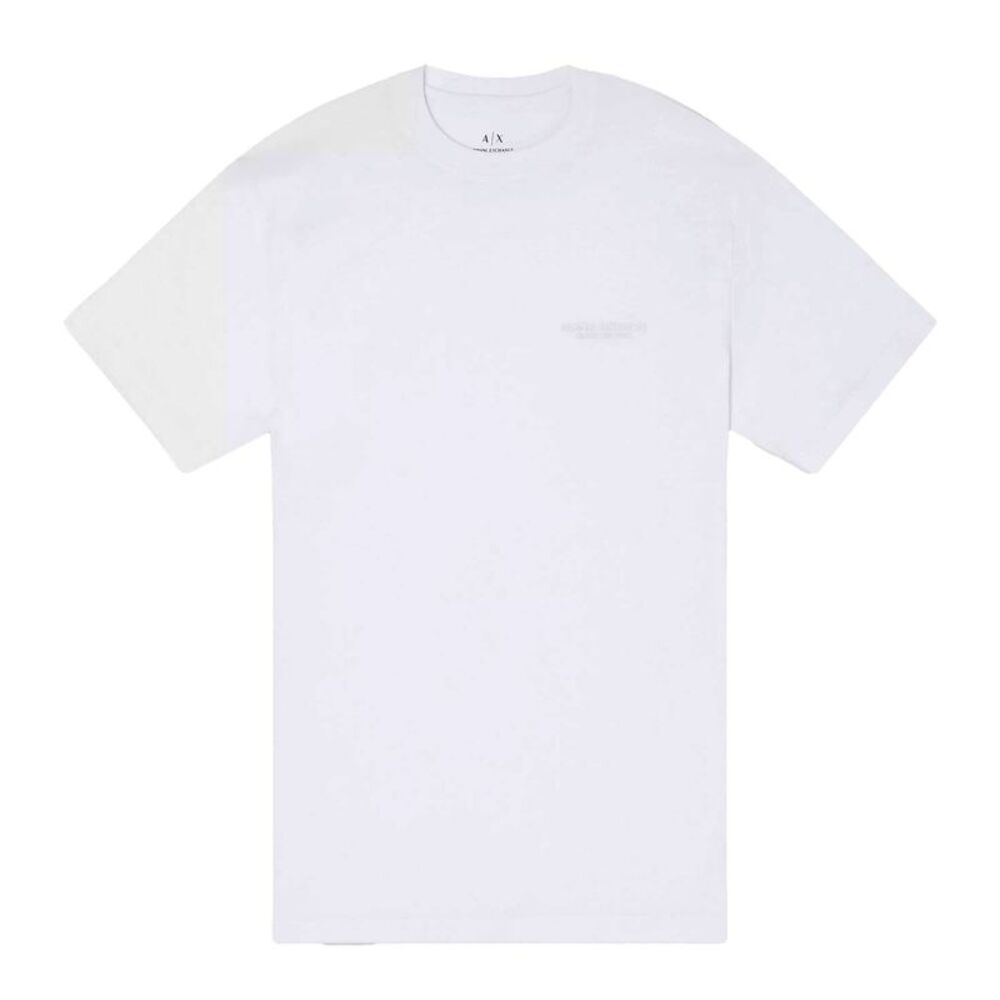 Armani Exchange Mens Plain Cotton T-Shirt / White